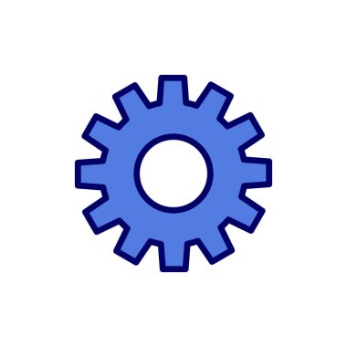 Ayarlar. Web simgesi basit illüstrasyon 