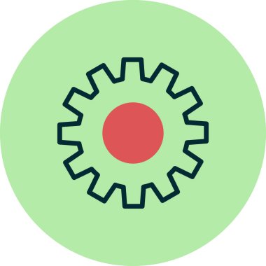 Ayarlar. Web simgesi basit illüstrasyon 