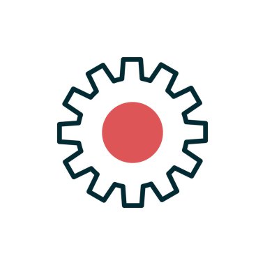 Ayarlar. Web simgesi basit illüstrasyon 