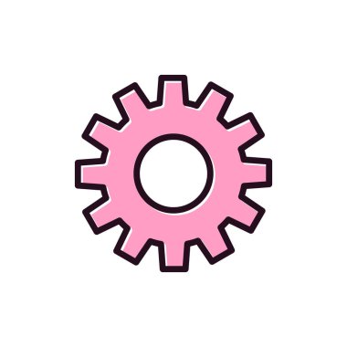 Ayarlar. Web simgesi basit illüstrasyon 