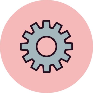 Ayarlar. Web simgesi basit illüstrasyon 