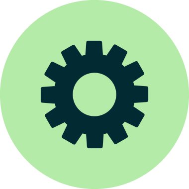 Ayarlar. Web simgesi basit illüstrasyon 