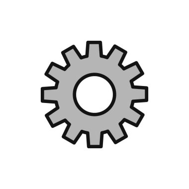 Ayarlar. Web simgesi basit illüstrasyon 