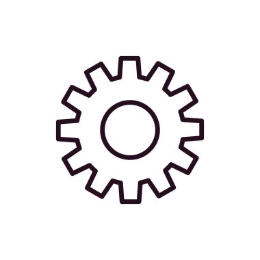 Ayarlar. Web simgesi basit illüstrasyon 