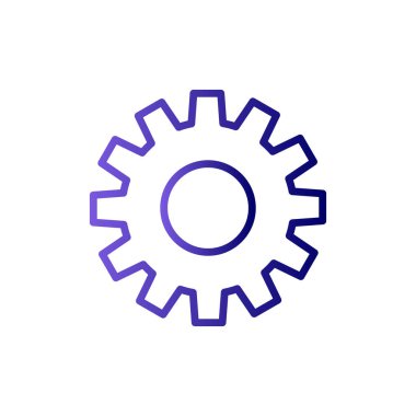 Ayarlar. Web simgesi basit illüstrasyon 