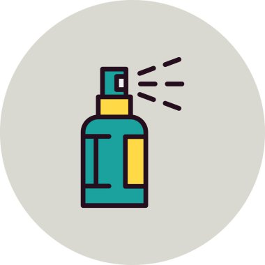 Sprey şişe simgesinin vektör illüstrasyonu