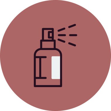 Sprey şişe simgesinin vektör illüstrasyonu