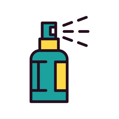 Sprey şişe simgesinin vektör illüstrasyonu