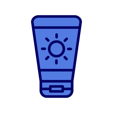 güneş kremi ikonu modern basit illüstrasyon, Güneş Kremi