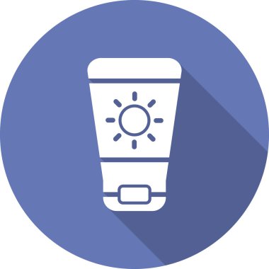 güneş kremi ikonu modern basit illüstrasyon, Güneş Kremi