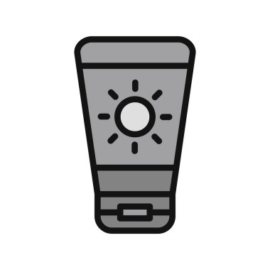 güneş kremi ikonu modern basit illüstrasyon, Güneş Kremi