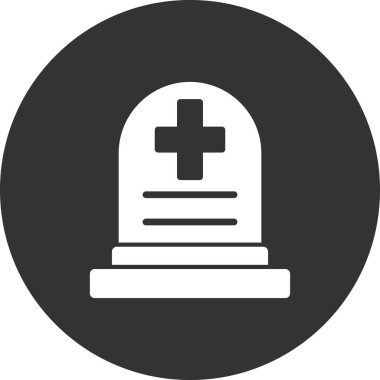 Mezar taşı. Basit web simgesi tasarımı. Mezar taşı 