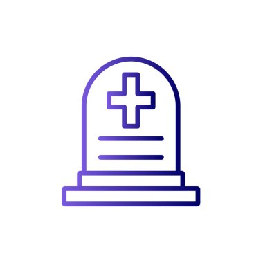 Mezar taşı. Basit web simgesi tasarımı. Mezar taşı 