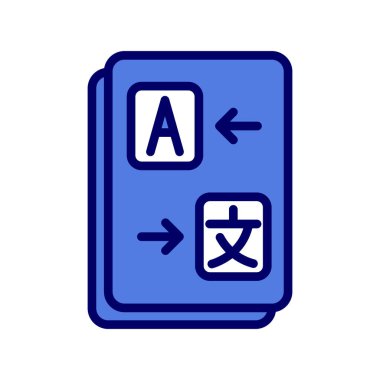 Çeviri modern simgesinin vektör illüstrasyonu