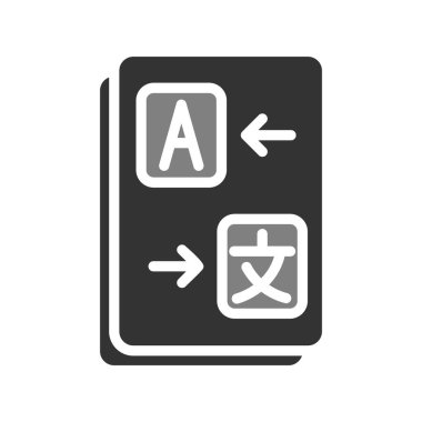 Çeviri modern simgesinin vektör illüstrasyonu