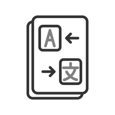 Çeviri modern simgesinin vektör illüstrasyonu