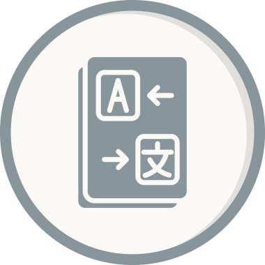 Çeviri modern simgesinin vektör illüstrasyonu