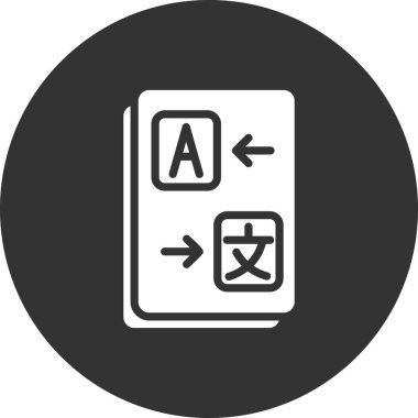 Çeviri modern simgesinin vektör illüstrasyonu