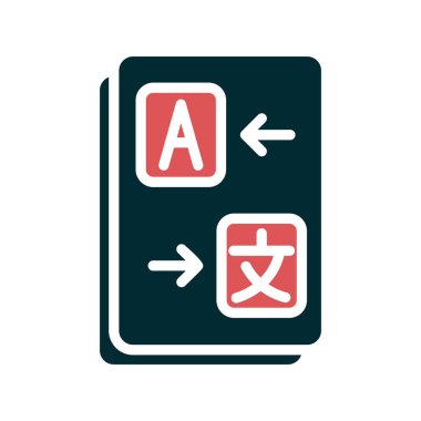 Çeviri modern simgesinin vektör illüstrasyonu