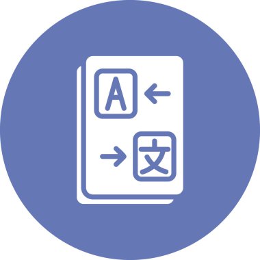 Çeviri modern simgesinin vektör illüstrasyonu