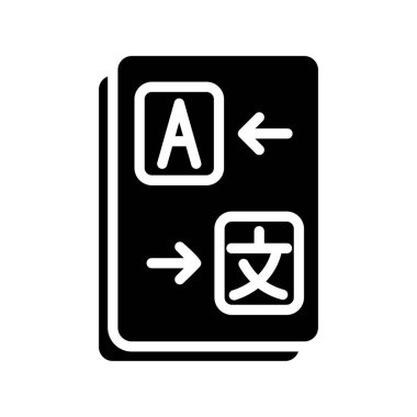 Çeviri modern simgesinin vektör illüstrasyonu