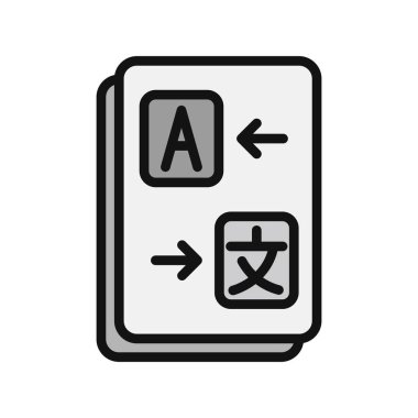 Çeviri modern simgesinin vektör illüstrasyonu