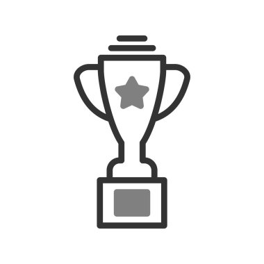 Kupa ikonu vektörü. İnce çizgi işareti. izole edilmiş sınır sembolü çizimi