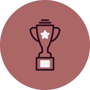 Kupa ikonu vektörü. İnce çizgi işareti. izole edilmiş sınır sembolü çizimi