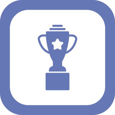 Kupa ikonu vektörü. İnce çizgi işareti. izole edilmiş sınır sembolü çizimi