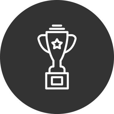 Kupa. Web simgesi basit tasarım