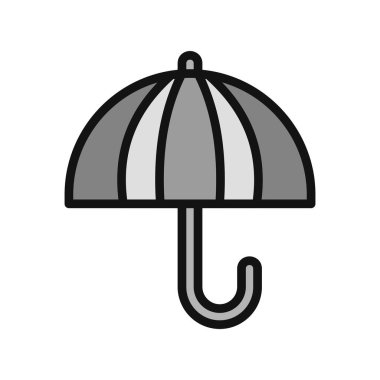 şemsiye simgesi vektör illüstrasyonu