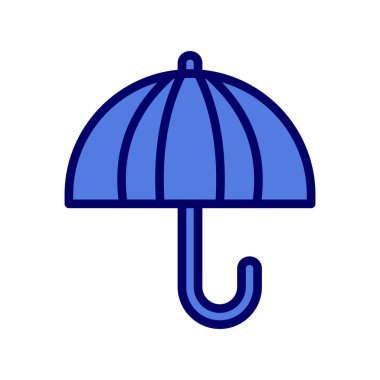 şemsiye simgesi vektör illüstrasyonu