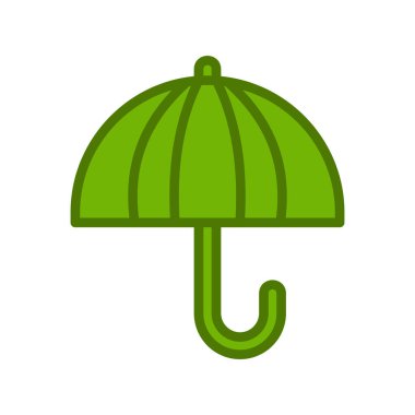şemsiye simgesi vektör illüstrasyonu