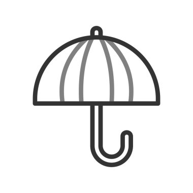 şemsiye simgesi vektör illüstrasyonu