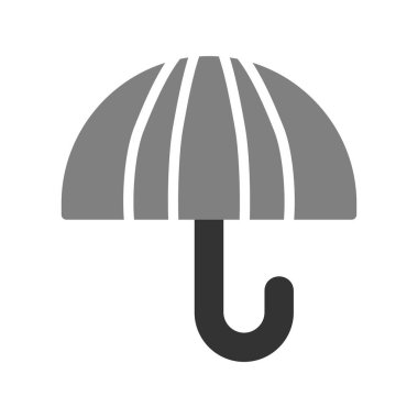 şemsiye simgesi vektör illüstrasyonu