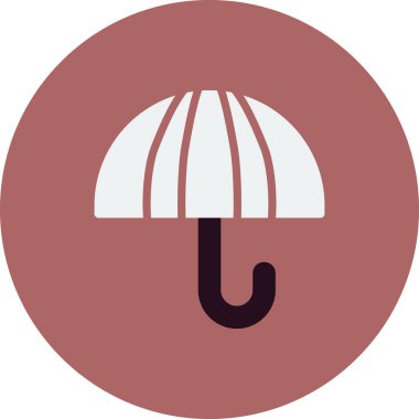 şemsiye simgesi vektör illüstrasyonu