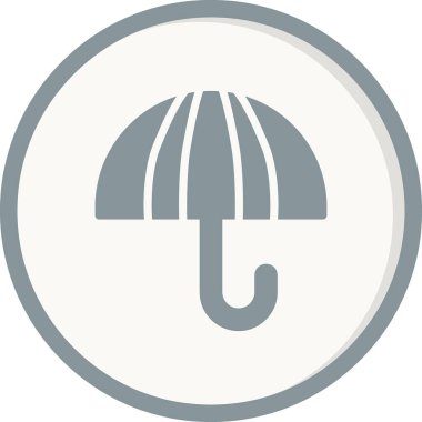 şemsiye simgesi vektör illüstrasyonu