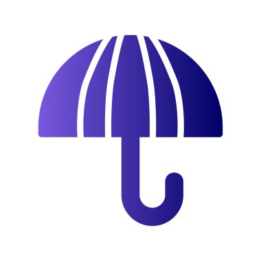 şemsiye simgesi vektör illüstrasyonu