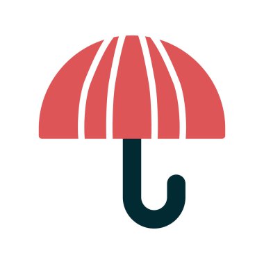 şemsiye simgesi vektör illüstrasyonu