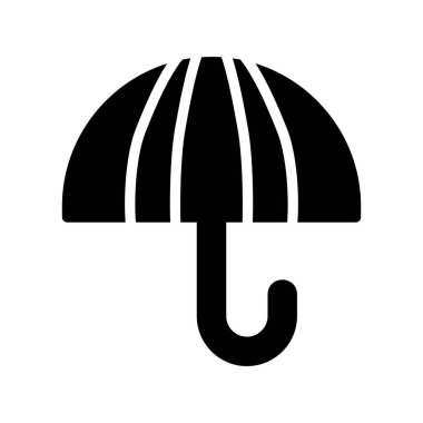 şemsiye simgesi vektör illüstrasyonu