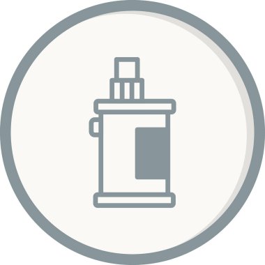 Vaper simgesi, vektör illüstrasyonu