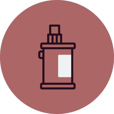 Vaper simgesi, vektör illüstrasyonu