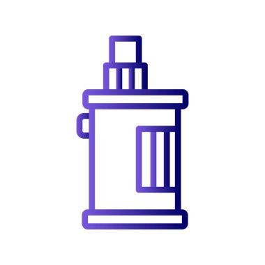 Vaper simgesi, vektör illüstrasyonu