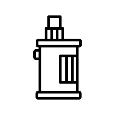 Vaper simgesi, vektör illüstrasyonu