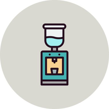 Su Soğutucusunun Vektör İllüstrasyonu