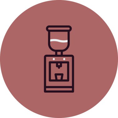 Su Soğutucusunun Vektör İllüstrasyonu