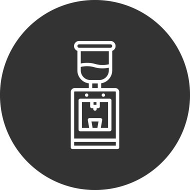 Su Soğutucusunun Vektör İllüstrasyonu