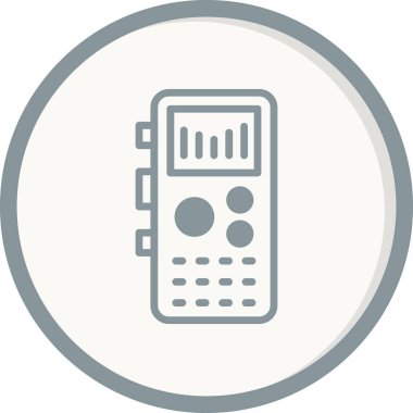 Kayıt oynatıcı simgesi, vektör illüstrasyonu