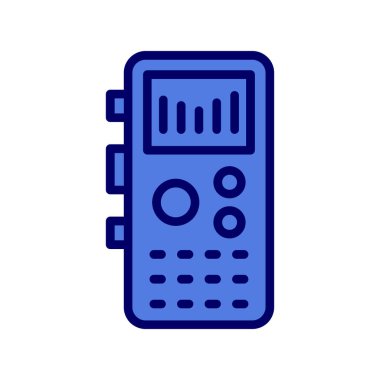 Kayıt oynatıcı simgesi, vektör illüstrasyonu