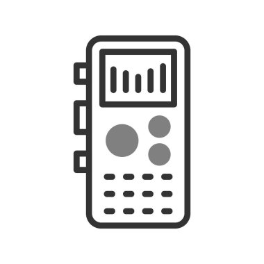 Kayıt oynatıcı simgesi, vektör illüstrasyonu